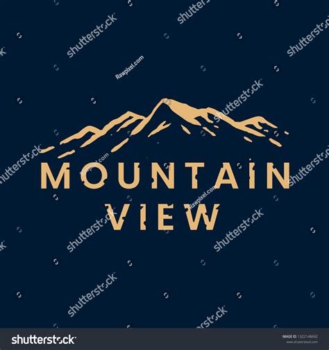 Mountain View Logo Design Vector Stock Vector (Royalty Free) 1322148692 | Shutterstock