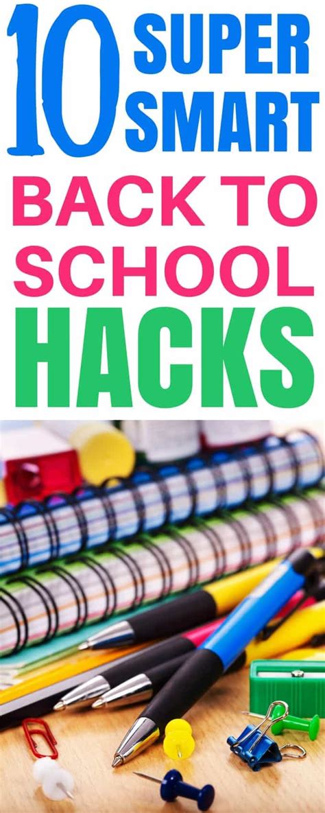 10 Super Smart Back to School Hacks you'll Love! - Noshtastic