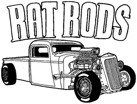 Hot Rod Coloring Pages - Free Printable Coloring Pages for Kids