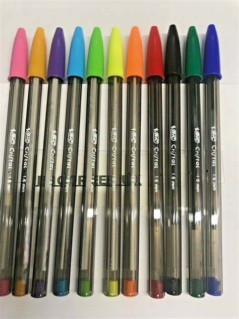 BIC® Cristal 1.6mm Ball Biro Pens - Various Colours - Packs Of 10 | eBay