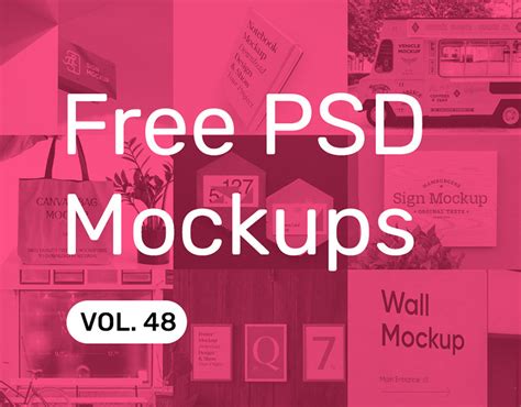 Free PSD Mockups vol. 48 on Behance