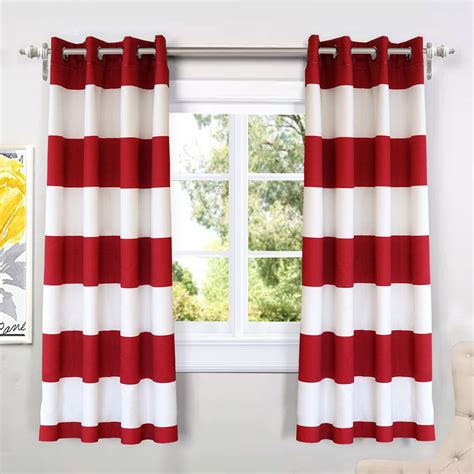 Red Striped Kitchen Curtains – Curtains & Drapes