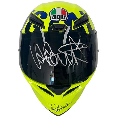 VALENTINO ROSSI - HAND SIGNED AGV K1 ROSSI MUGELLO 2016 RACE HELMET | Taylormade Memorabilia ...