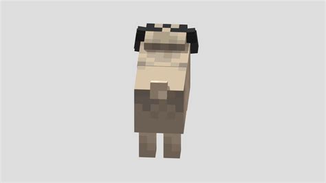 Minecraft Pug - 3D model by Th3CrazyPng (@s.ryszkaniec) [3f54ca1] - Sketchfab