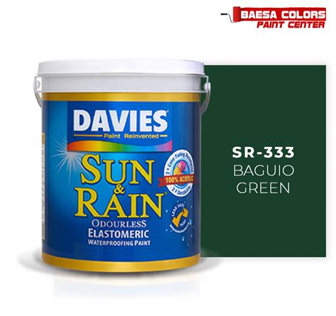 Davies Sun Rain Elastomeric Paint Gallon Liters Odorless Odourless Waterbased Water Based ...