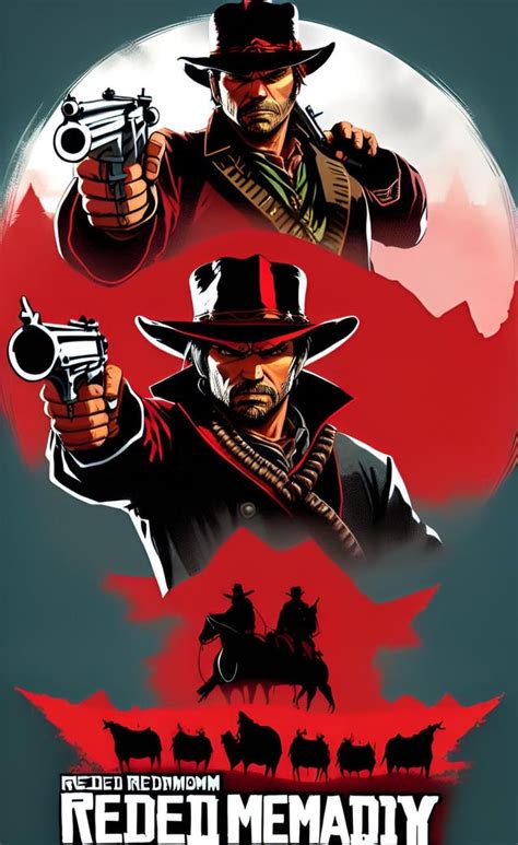 RDR2 art covers drawn by AI : r/reddeadredemption2