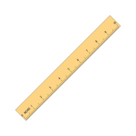 Measuring length with ruler.measurement in inches.ruler 14176677 Vector ...