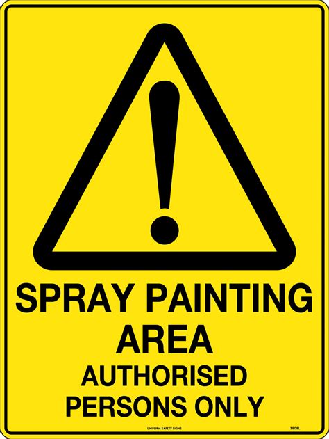 Spray Painting Area Authorised Persons Only | Caution Signs | USS