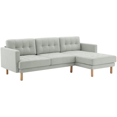 Habitat Newell Fabric Right Hand Corner Sofa - Light Grey by Argos ...