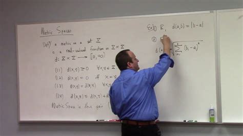 Topology & Analysis: metric spaces, 1-18-19, part 1 - YouTube