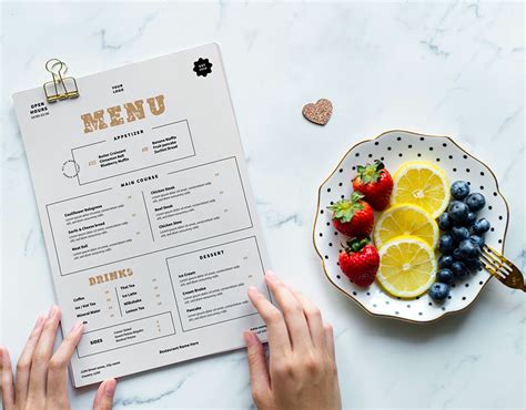 Simple Restaurant Menu | Images :: Behance