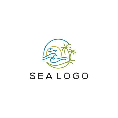 Premium Vector | Sea logo vector template