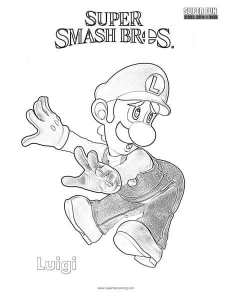 Luigi Coloring Page