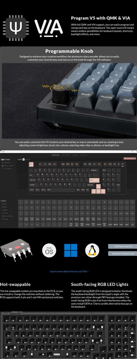 Keychron V5 : Meckeys.com : 100% Keyboard