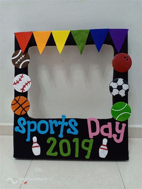 Best 12 sports day photo frame by teacher mun | Sports day, Sports day decoration, Sports day photos