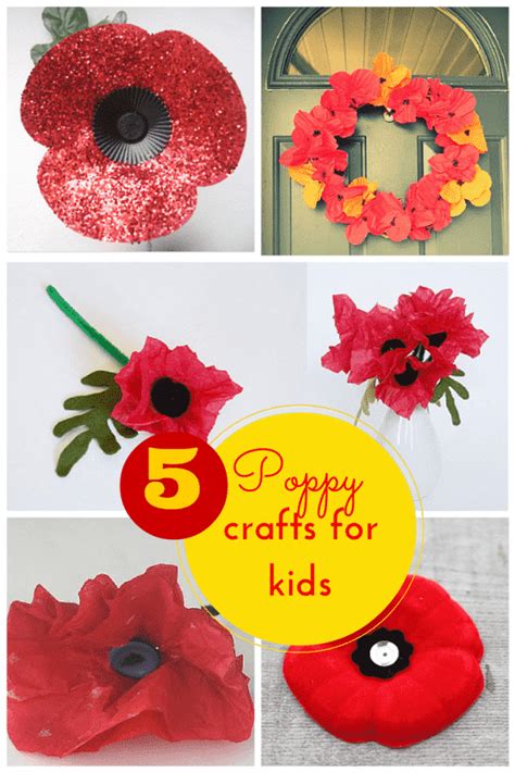 5 fabulous poppy crafts for Remembrance Day – HodgePodgeCraft