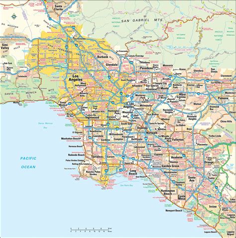 Los Angeles California Maps Cities And Towns Map | The Best Porn Website