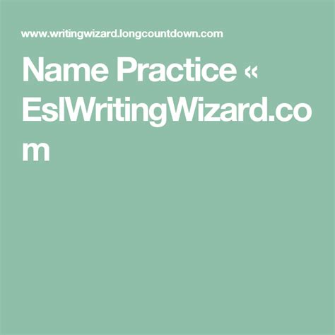 Make handwriting worksheets esl writing wizard – Artofit