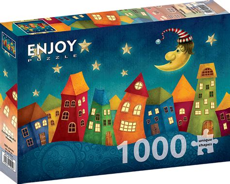 1000 Pieces Jigsaw Puzzle - Fantasy Colorful Houses – ENJOY Puzzle