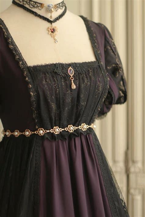 Regency Dark Purple Black Ball Gown - Bridgerton Regency Dress - Gothic ...