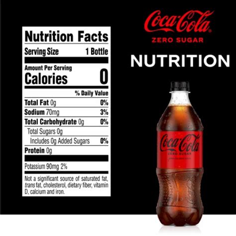 Coca-Cola Zero Sugar Soda Bottle, 20 fl oz - Smith’s Food and Drug