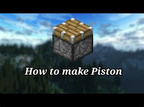 How to make Piston in Minecraft || Crafting Recipe of Piston in ...