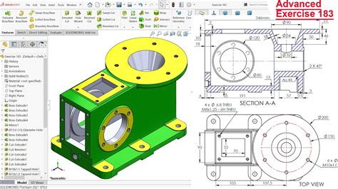 SolidWorks Advanced tutorial Exercise 183 - YouTube