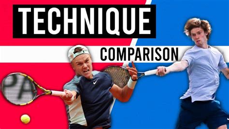 Holger Rune Vs Andrey Rublev: Forehand Technique Comparison - YouTube