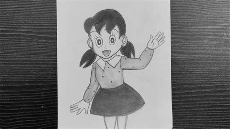 Shizuka Drawing // How To Draw Shizuka From Doraemon // Cartoon Drawing // Pencil Sketching