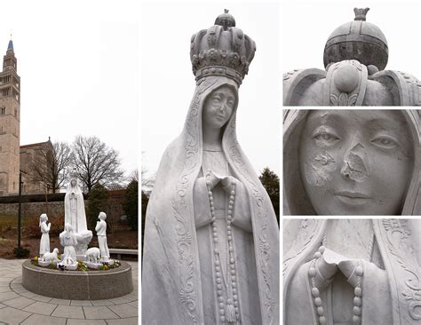 Our Lady of Fatima statue near national shrine in Washington vandalized ...