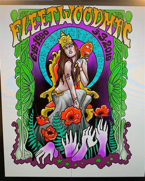 Fleetwood Mac poster by Matt Brumelow at Ink & Dagger Tattoo | Atlanta, GA : r/tattoos