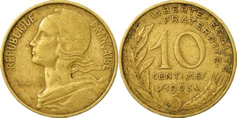 Coin, France, Marianne, 10 Centimes, 1963, Paris, , Aluminum-Bronze