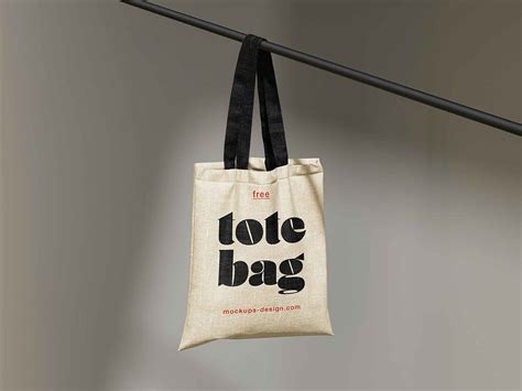 Free Tote Canvas Bag Mockup (PSD)