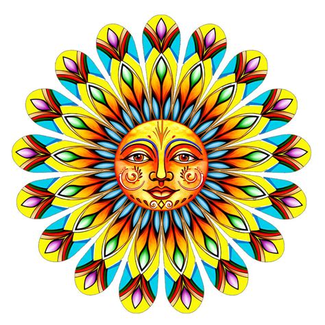 #F Metal Sun Face Flower Wall Decor Colorful Sun Face Sculptures for Home Garden | eBay
