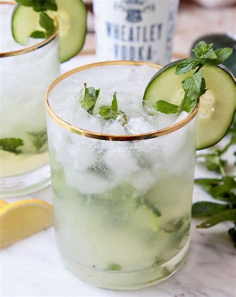 Cucumber Mint Vodka Cocktail Recipe - WhitneyBond.com