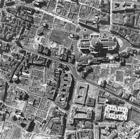 Archive vertical aerial photograph of St Pauls Cathedral amid flattened buildings1948 | London ...