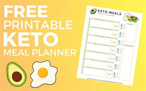 Free Keto Meal Plans Printable - FREE PRINTABLE TEMPLATES