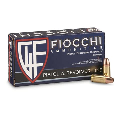 Fiocchi 9MM Luger 147 Grains JHP 50Box – Apex