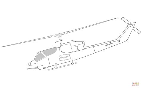 Cobra Helicopter Drawing