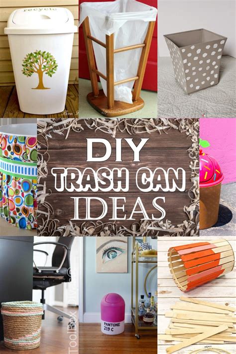 20 DIY Trash Can Ideas - DIYnCrafty