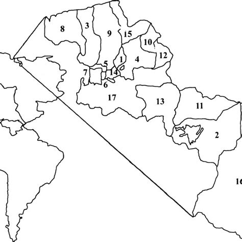 Map of the geographical locations within Aragua State, Venezuela where ...