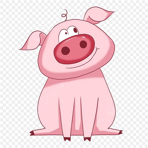 Cute Cartoon Animals PNG Image, Cartoon Piglet Cartoon Animals Cute Animal Pink Pig, Cartoon ...