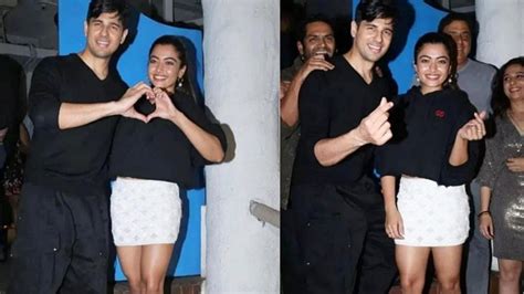 Rashmika Mandanna, Sidharth Malhotra party together at Mission Majnu ...