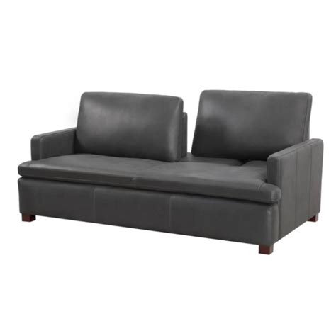 Cracken Gray Leather Sofa - Wallaroo's Furniture & Mattresses