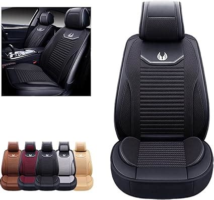 Amazon.com: OASIS AUTO Car Seat Covers Accessories 2 Pieces Front Premium Nappa Leather Cushion ...