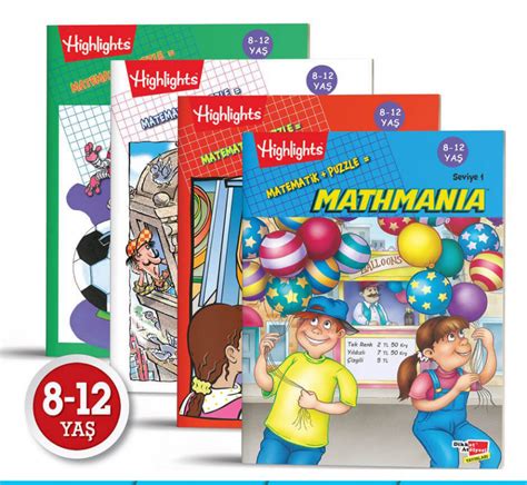 Highlights Mathmania Matematik Zeka ve Dikkat Gelişim 4'lü Seti Komisy