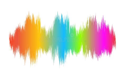 Abstract Colorful Sound Waves - Vector Stock Illustration - Illustration of media, digital ...