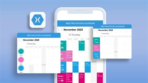 Easily Create a Meeting Room Calendar using Xamarin.Forms Scheduler