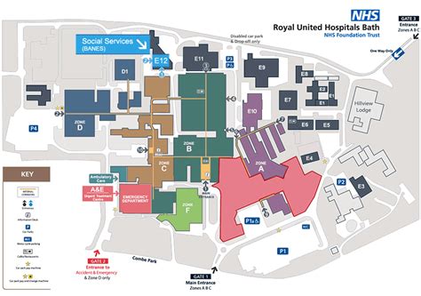 Royal United Hospitals Bath | Maps