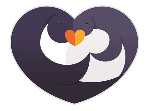 Love penguins by Polina Fearon on Dribbble